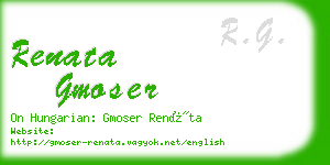 renata gmoser business card